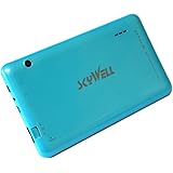 7 inch tablet pc Android 4.4 KitKat Dual Core 1Ghz Rockchip RK3026 ARMv7 Dual Camera Google Play Store 8GB Storage 1024x600 ARM Mali-400 MP2 GPU Blue