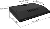 FIREGAS 60cm Visor Cooker Hood LED Extractor Under Cabinet Wall Mount view 5
