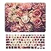 TOP CASE – 2 in 1 Floral Pattern Rubberized Hard Case + Keyboard Cover Compatible with MacBook Air 13