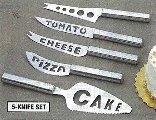 Versatile 5 Piece Stainless Steel Kitchen Knife Set