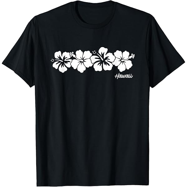 Amazon.com: Hawaiian Aloha Hibiscus Flower Hawaii Surfer T-Shirt
