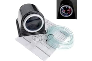 52mm 2″ LED Car Turbo Boost Pressure Gauge Meter Smoked Dials Psi Pob