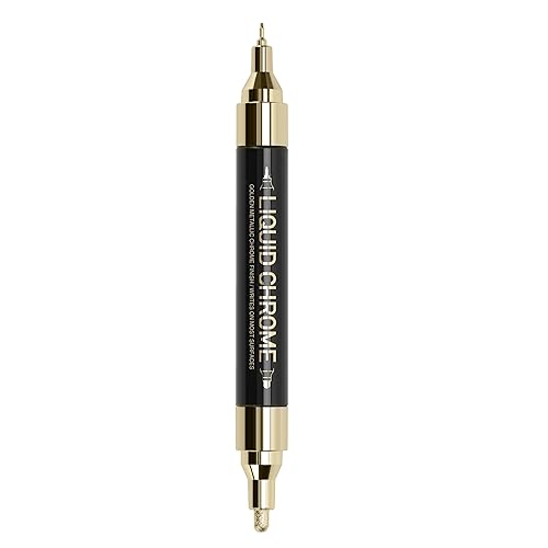 ZEYAR Liquid Gold Chrome Paint Marker, DIY Shiny Gold Marker Pen