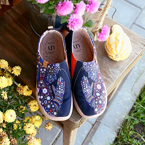 UIN Women's Slip ons Travel Shoes Casual Painted Canvas Walking Flats Pray for Goodness (39)