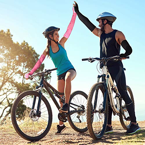 image for EXski UV Protection Cycling Sleeves - Cooling Sunblock Sunscreen Long 