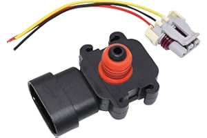 KEJSTED 12614973 Manifold Absolute Pressure Map Sensor & Connector Pigtail Plug 213-4434 213-796 16187556 Compatible with Chevy Buick Lesabre GMC GM Cadillac Oldsmobile Pontiac Bonneville Hummer