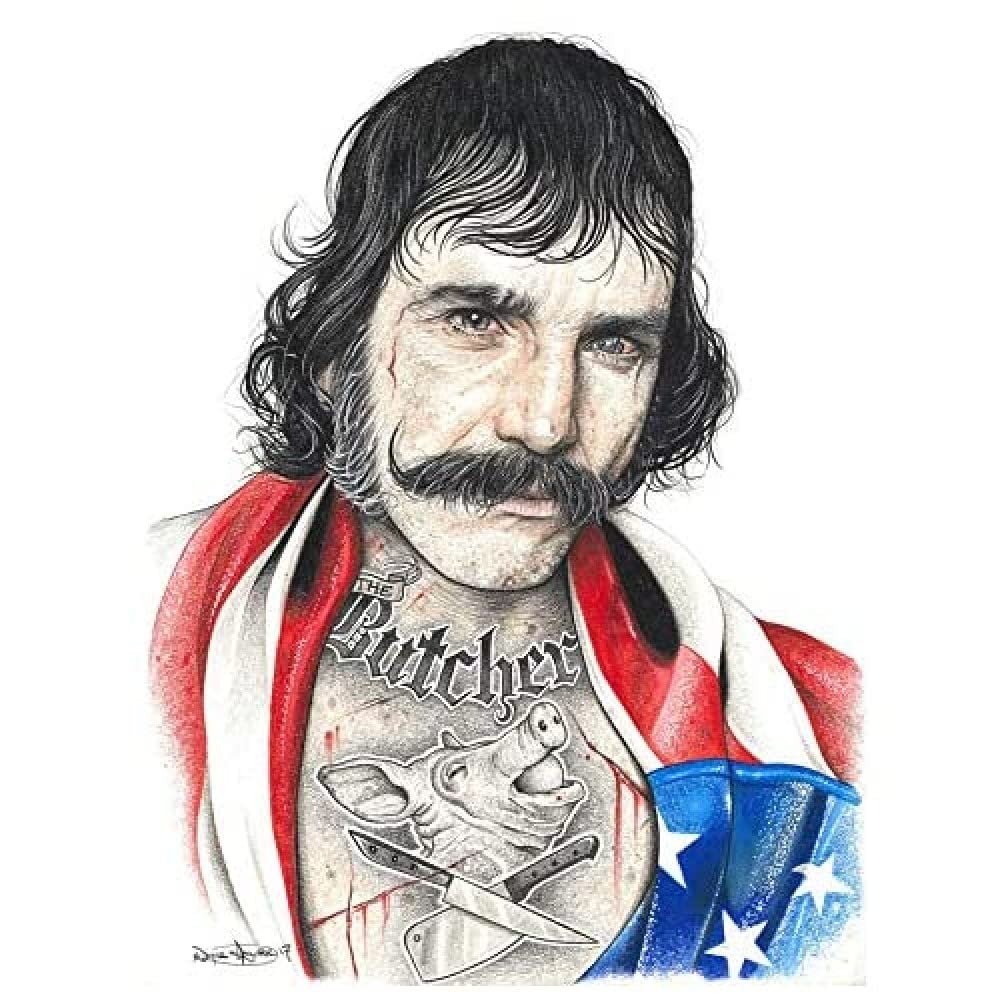 Wee Blue Coo Wayne Maguire Tattooed Bill the Butcher Inked Ikon Canvas Print