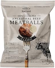 Force of Nature Meats Ancestral Beef Meatballs, 14 OZ