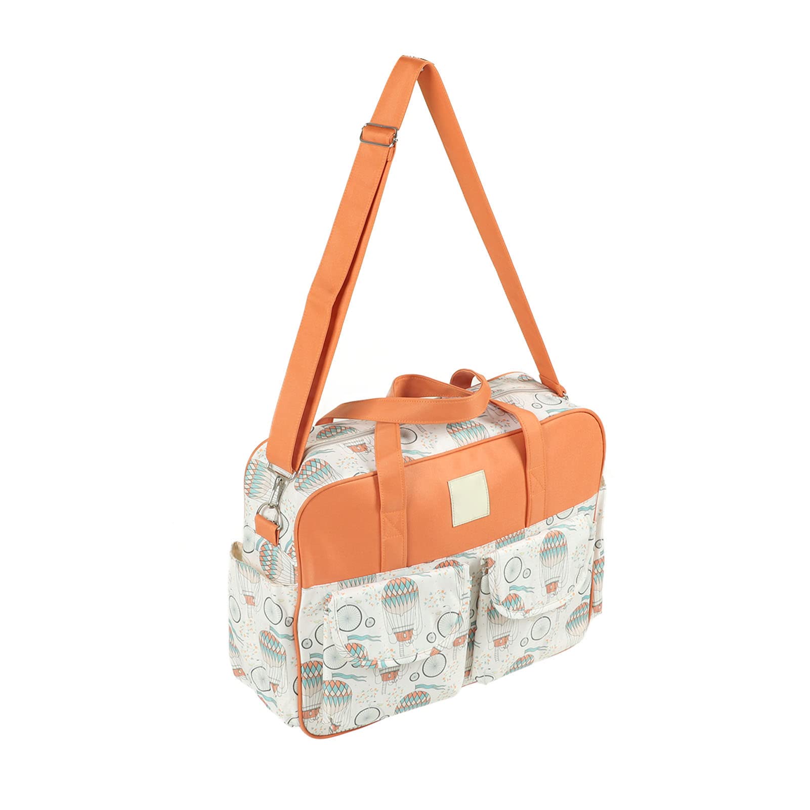Baby Diaper Messenger Bag,Portable Waterproof Shoulder Messenger Bag Large Capacity Mommy Diaper Bag for Pregnant Woman (Hot Balloon)