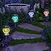 Solar Garden Lights Outdoor - SurLight Solar Lights Outdoor Color Changing Solar Pathway Lights Stake Lights for Walkway Patio Yard Lawn Garden Landscape Decorations, 4 Pack