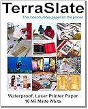 TerraSlate Paper 10 mil Heavy Stock Waterproof Laser Printer/Copy Paper 8.5