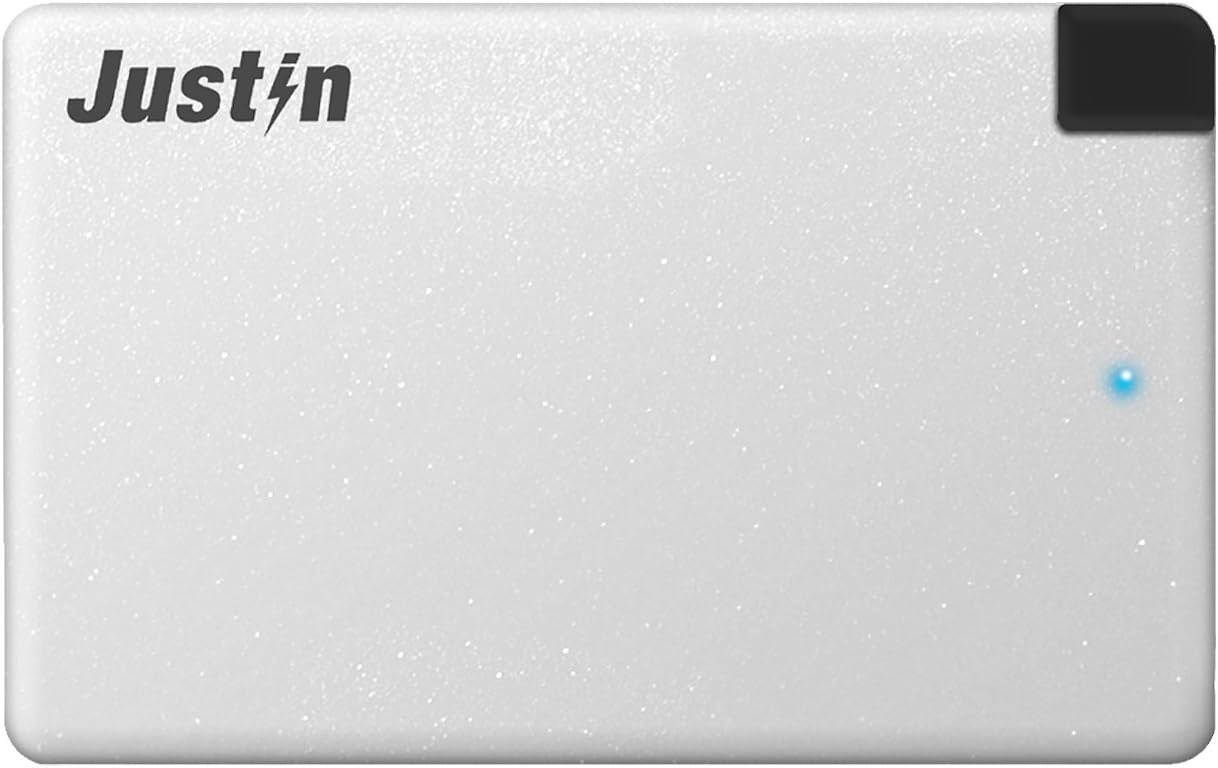 Justin Power 2,500 mAh Slim Power Bank with BuiltIn MicroUSB Cable