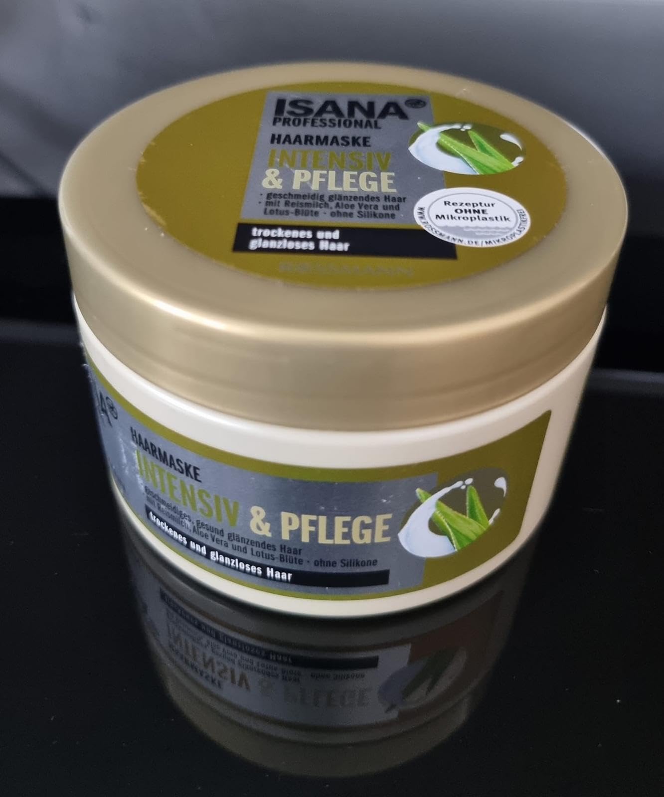 Professional Hair Mask Intensive & Care - With Rice Milk, Aloe Vera and Lotus Blossom - For Supple, Healthy Shiny Hair - Without Silicone - 250 ml