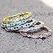 Oxford Diamond Co Marquis & Round Cubic Zirconia Eternity Band .925 Sterling Silver Ring Size 8