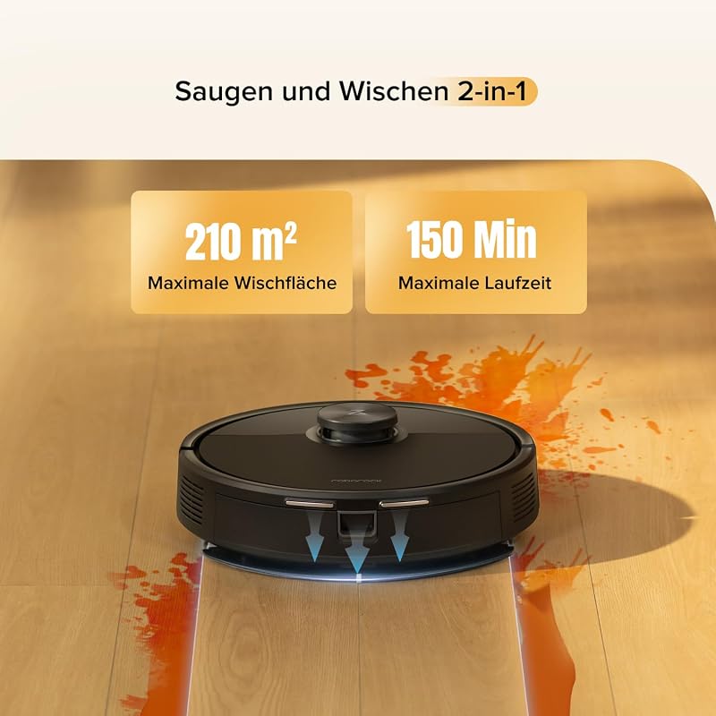 Q7 M5-Set Saugroboter mit Wischfunktion, 10.000Pa Saugkraft
