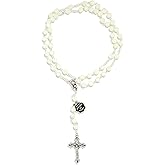 Vatican Imports Beautiful Mother of Pearl Rosary