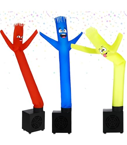 LookOurWay Mini Air Dancers Ensemble de Tube Gonflable pour Homme / Tube Gonflable de 29 Pouces avec Soufflerie pour Se Démontrer Publicité (Bleu) (10M0050002CS5