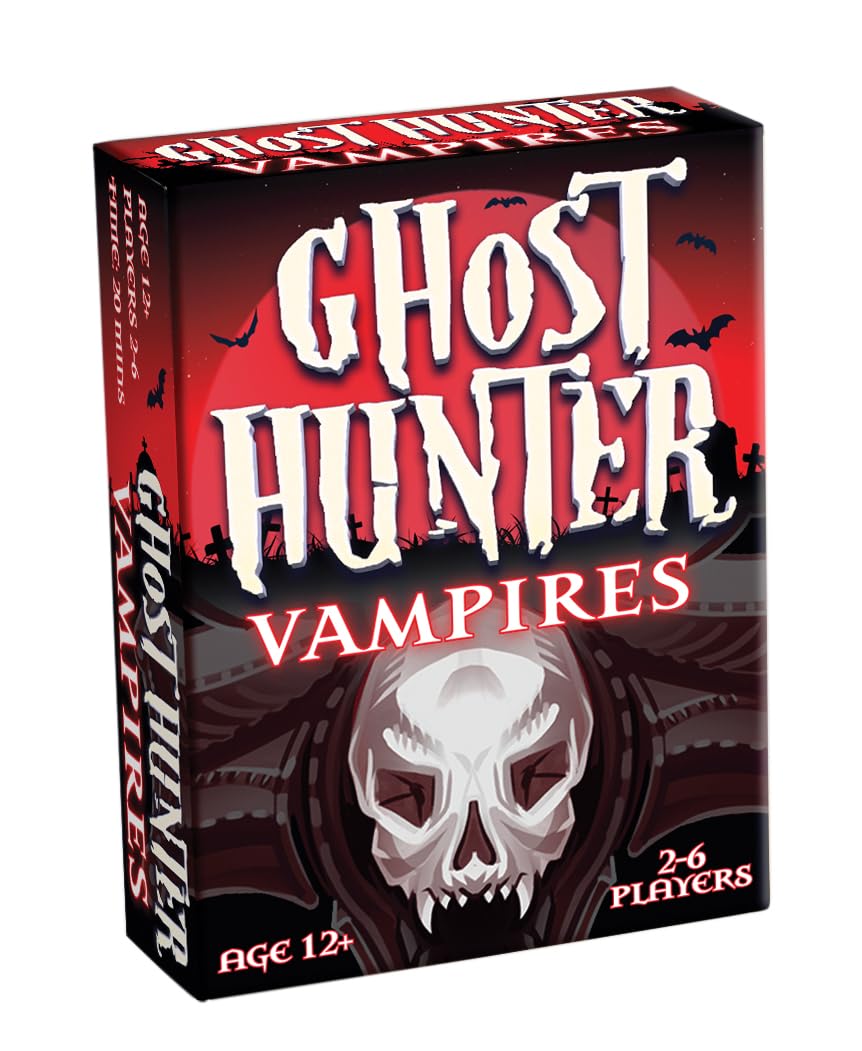 Cheatwell Games Ghost Hunter Vampires Card Game - Ghost Hunter Expandable Card Game Vampires, Designed For 2-6 players, ages 12+