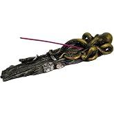 Pacific Giftware Decorative Octopus Shipwreck Collectible Incense Burner Holder 10.25 Inch L