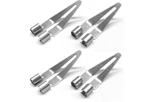 SHMZK 4 PCS Plastic Smoothing Tip Head, Plastic Welder Soldering Tip Smooth Head Replacement, Stainless Steel Scrapper Plasti