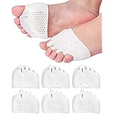 PGRODE 3 Pairs Metatarsal Pads Toe Spacers Separators for Bunion Correction, Soft and Breathable Foot Cushion Hammertoe Corrector for Women Men Feet Relief