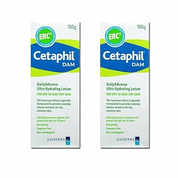 Cetaphil DAM Daily Advance Ultra Hydrating Lotion 2 x 100 gm (Pack of 2)