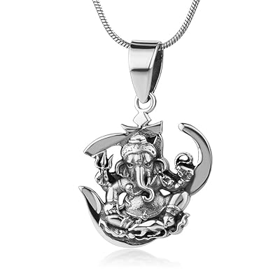 Sterling Silver Lord Ganesh Elephant Pendant Kuwait Ubuy