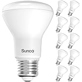 Sunco 10 Pack BR20 LED Bulb Dimmable, Small Recessed Lighting Bulbs, R20 Mini Flood Light Indoor, 550 LM, 7W (50W Equivalent)