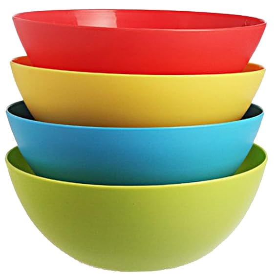 Buy Homeleven 4 Piece 2 Litre/1 Litre Plastic Bowl Set for Mixing