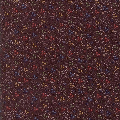 Tiny Dots All Over, Old Burgundy, Thistle Farm, Kansas Troubles, 9535-16, Lynne Hagmeier, by The Yard