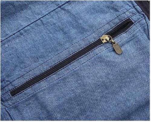 Daoba Herren Jeansweste Fotografen Ärmellos Jacken Outdoor Camping Multi-Tasche Wandern Arbeitsweste Baumwolle… – Bild 7