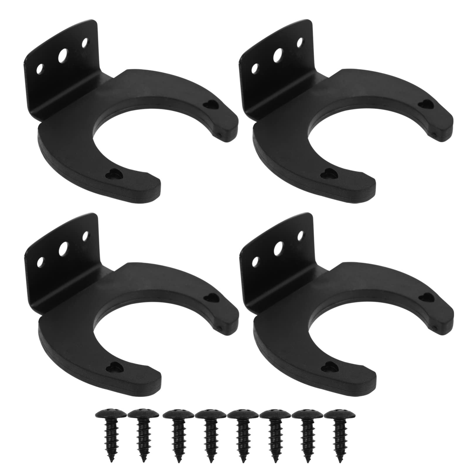 Healifty 4PCS Microphone Wall Hook Holder, Silicone Microphone Hanger, Microphone Stand Holder, Microphone Wall Mount Holder for Mics Stand