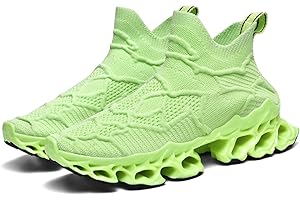 Poramea Mens Womens Slip on Loafers Walking Tennis Shoes Laceless Jogging Blade Sneakers Unisex Mesh Trail Running Casual Athletic