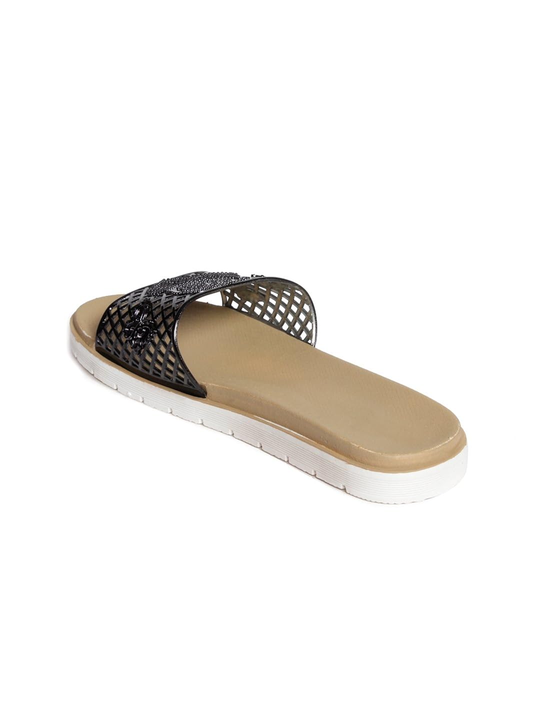 meriggiare women black synthetic flats
