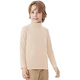 QBK Boys Turtleneck Long Sleeve Thermal Turtle Neck Sweater for Kids 4T-16 Years Soft Warm Under Shirts