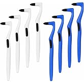 Geiserailie 8 Pcs Teeth Stain Remover Tool, Plaque Remover for Oral Care | Tooth Polisher, Teeth Cleaning Tools, Tartar Remover for Teeth, Teeth Stain Remover, Dental Tools to Remove Plaque and Tartar