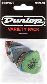 Jim Dunlop PVP102 Variety Medium/Heavy Guitar Pick Pack (12)