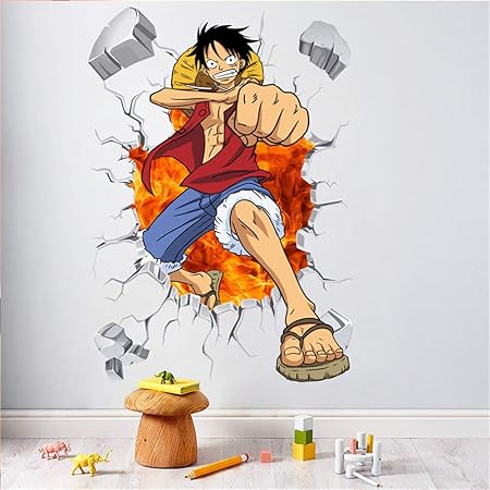 Xcao One Piece Anime Manga Route Fly Rest Mur Mur Fenetre 3d