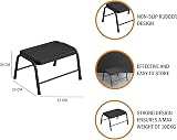 Premier Black Metal Step Stool for Adults - Nonslip Rubber Mat view 5