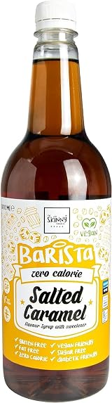 The Skinny Food Co Salted Caramel Syrup Zero Calorie 1L Sugar Free