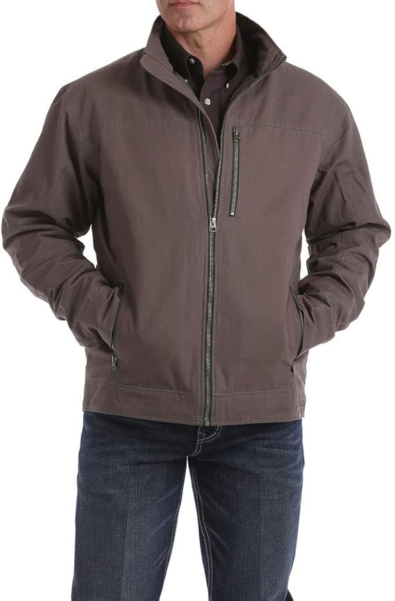 Cinch Men's Concealed Carry Canvas Twill Jacket Brown Small at Amazon Menâs Clothing store