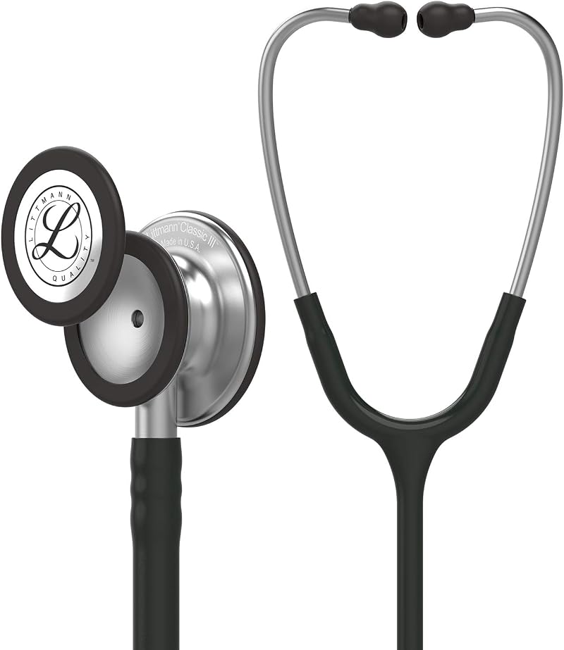 Littmann Classic III Monitoring Stethoscope Black Tubing 27 inch 5620
