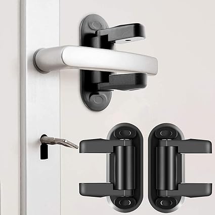 Amazon ベビーガード 2個入り 子供安全ロック ドアロック チャイルドロック 開閉禁止 赤ちゃん いたずら防止 ブラック ドアロック ストッパー ベビー マタニティ 通販