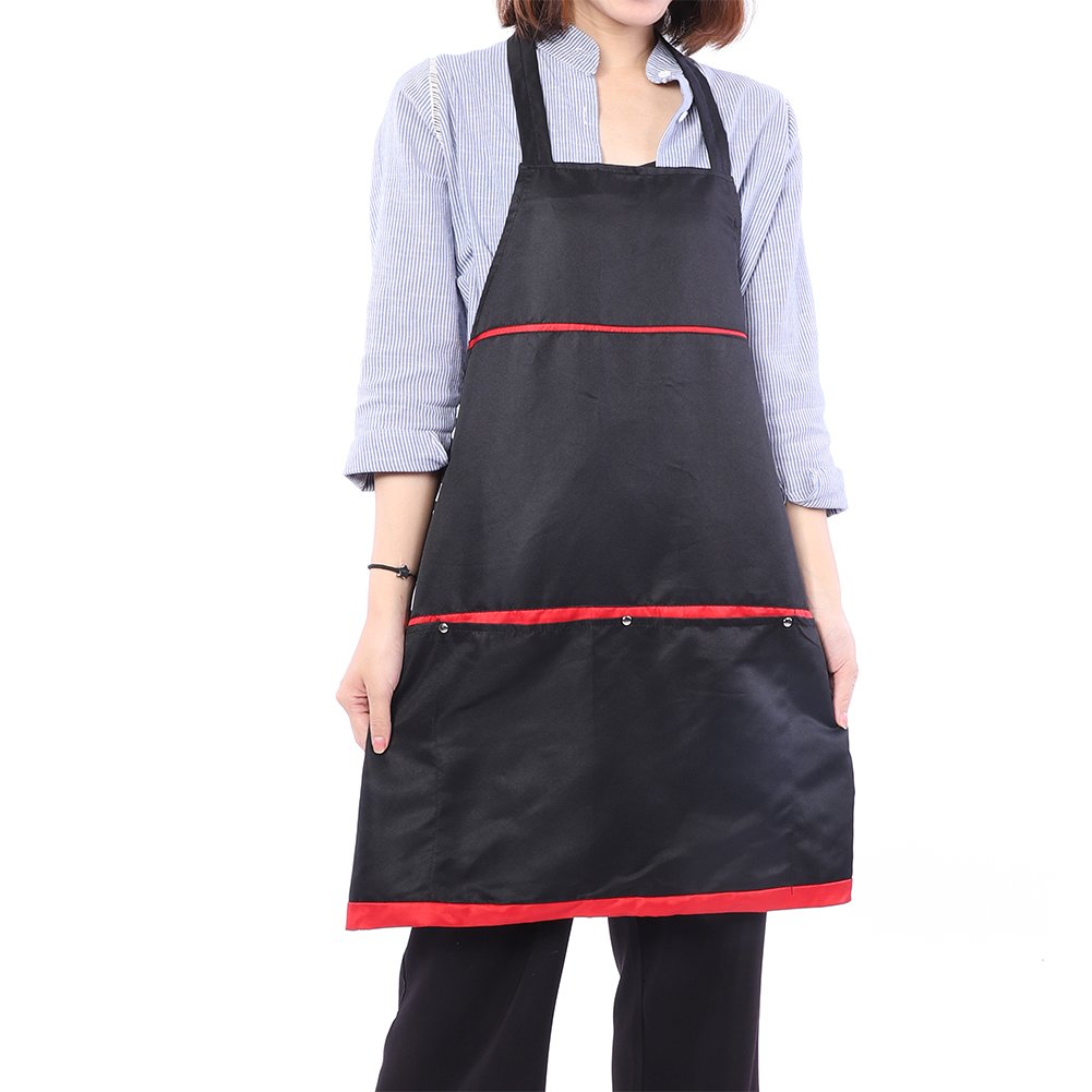 FILFEEL Hairdressing Cape Salon, Black Lady Pattern Hair Cutting Apron Hairdressing Barbers Beauty for Adult Dye Perm Home Use