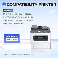 60F1000 Black Toner Cartridge with chip 1-Pack