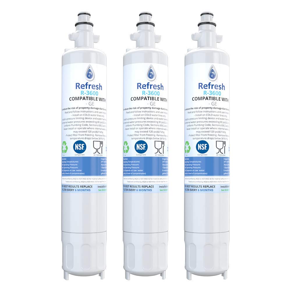 Refresh Replacement Refrigerator Water Filter for GE RPWF, R3600; also