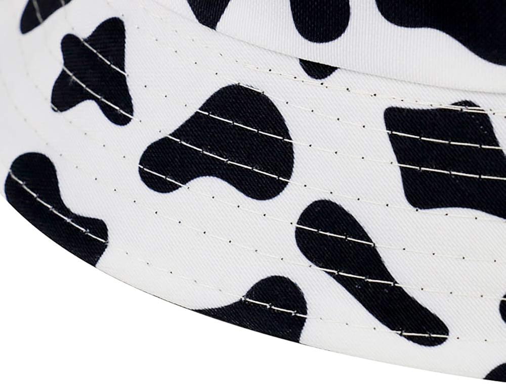 XYIYI Cow Print Bucket Hat Funny Fishing Hats for Women, Reversible Double-Side-Wear at  Women’s Clothing store