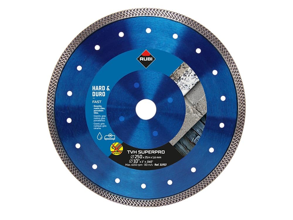 Rubi Diamond Blade for Hard Materials Turbo Viper, 31937, Grey, 250 mm
