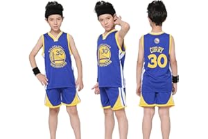 BAOBAOYU Kids Youths Basketball Jersey for Boys Girls Unisex Sports Fans T-Shirt Gift Shirt Tops Shorts Fashion Outfit Set