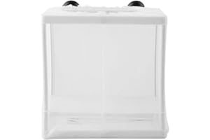 EECOO Fish Tank Breeder Net, Multifunctional Isolation Mesh Box Plastic Frame Fish Tank Separation Breeding Net Aquarium Mesh Hatchery Breeder